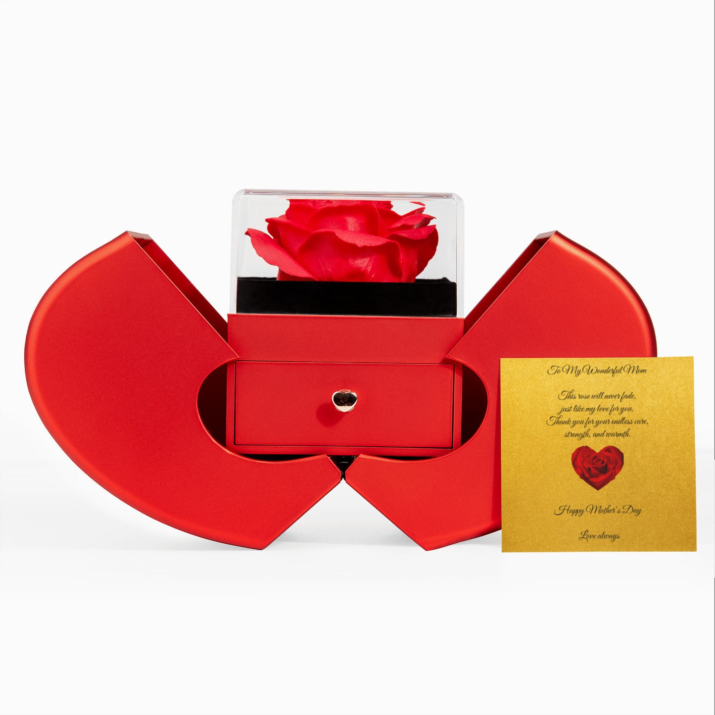 Rose & Love Knot Necklace Gift Set