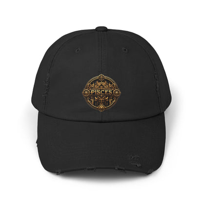 PISCES Unisex Distressed Cap