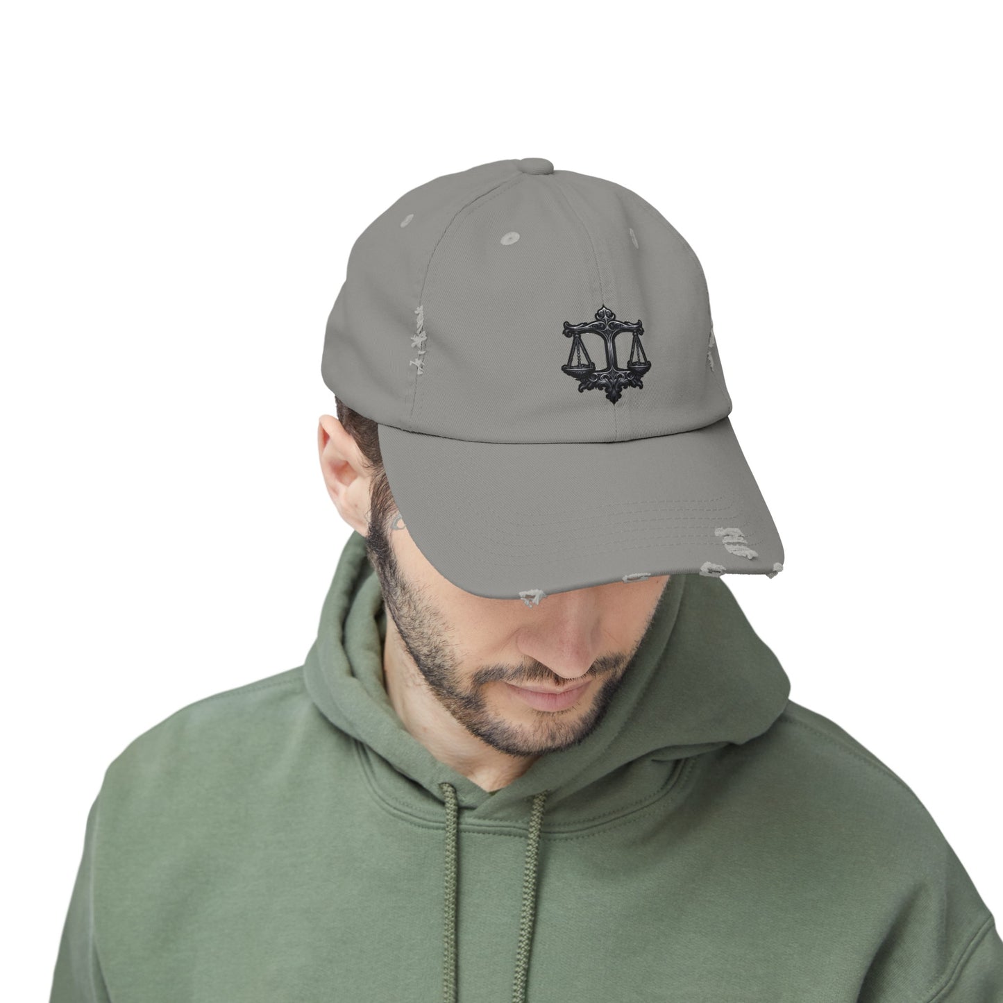 LIBRA Unisex Distressed Cap