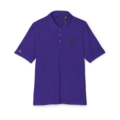 adidas Unisex Performance Polo ENJOY YOUR LIFE