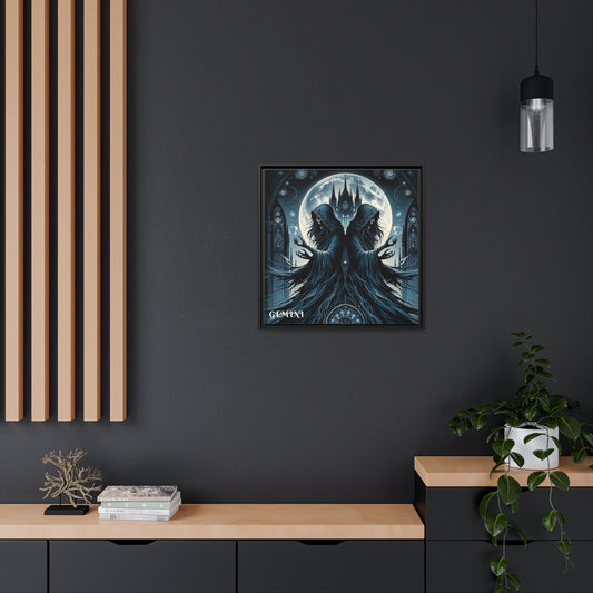 GEMINI Matte Canvas, Black Frame
