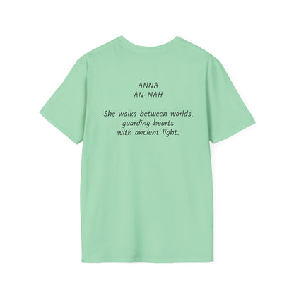 Mystical ANNA Name T-Shirt – Guardian of Light Edition. Spiritual Quote T-Shirt, Gift for Her, Affirmation Clothing, Unique Graphic Tee, Inspirational Apparel, Casual Style