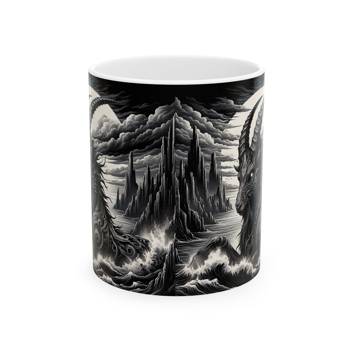 CAPRICORN GOTHIC Ceramic Mug, (11oz, 15oz)