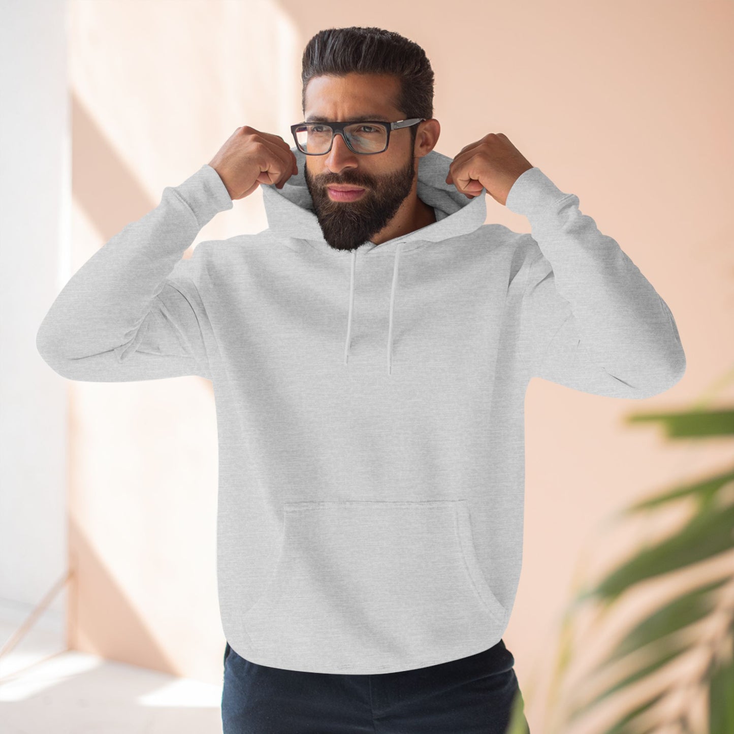 Three-Panel Fleece Hoodie Enjoy Your Life