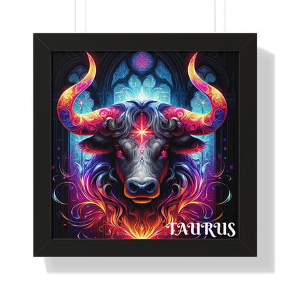 Taurus Framed Vertical Poster