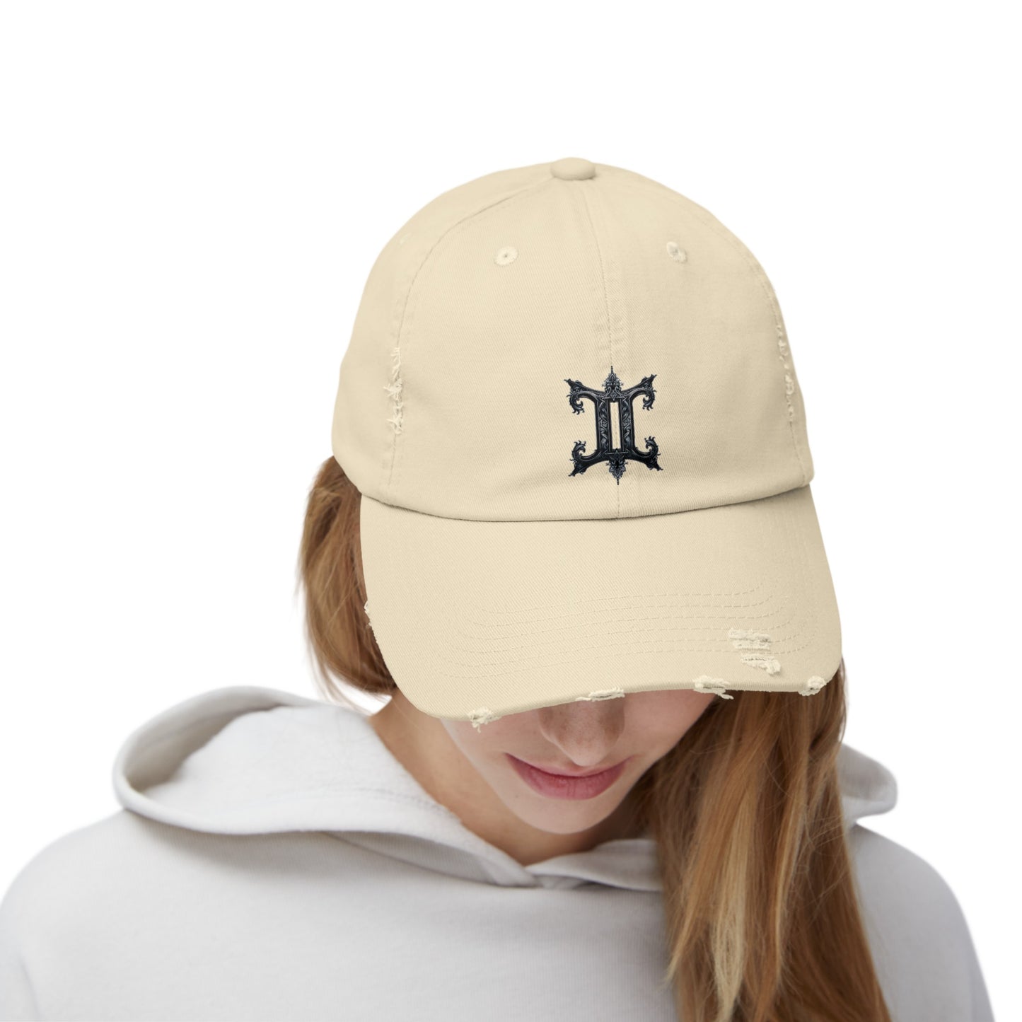 GEMINI Unisex Distressed Cap
