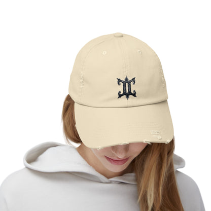 GEMINI Unisex Distressed Cap