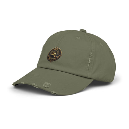 VIRGO Unisex Distressed Cap