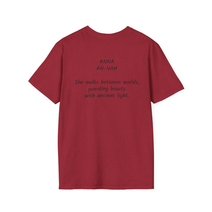 Mystical ANNA Name T-Shirt – Guardian of Light Edition. Spiritual Quote T-Shirt, Gift for Her, Affirmation Clothing, Unique Graphic Tee, Inspirational Apparel, Casual Style