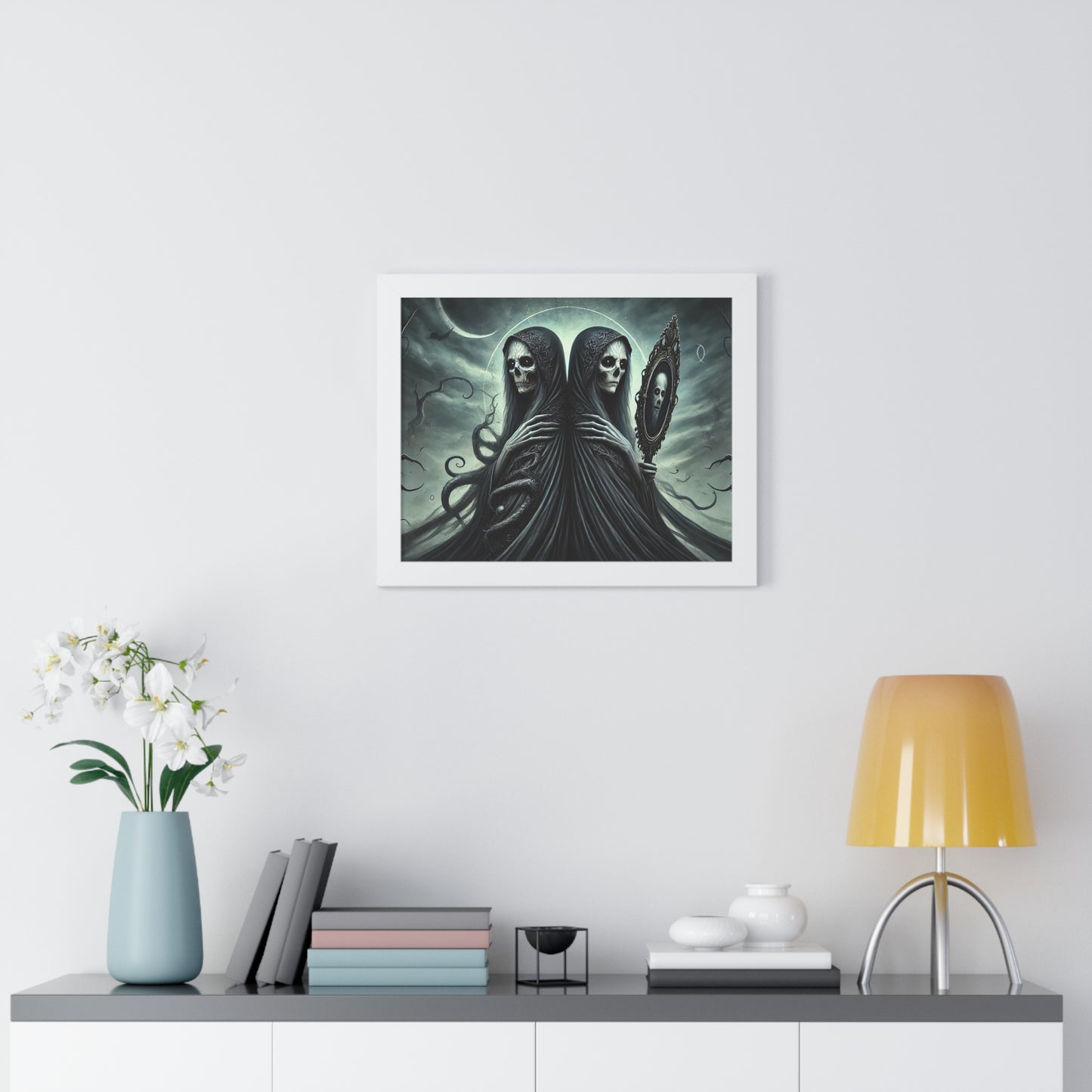 Happy Halloween Framed Horizontal Poster Gemini