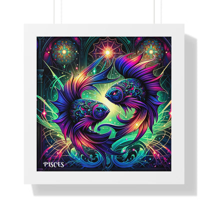 PISCES Framed Vertical Poster