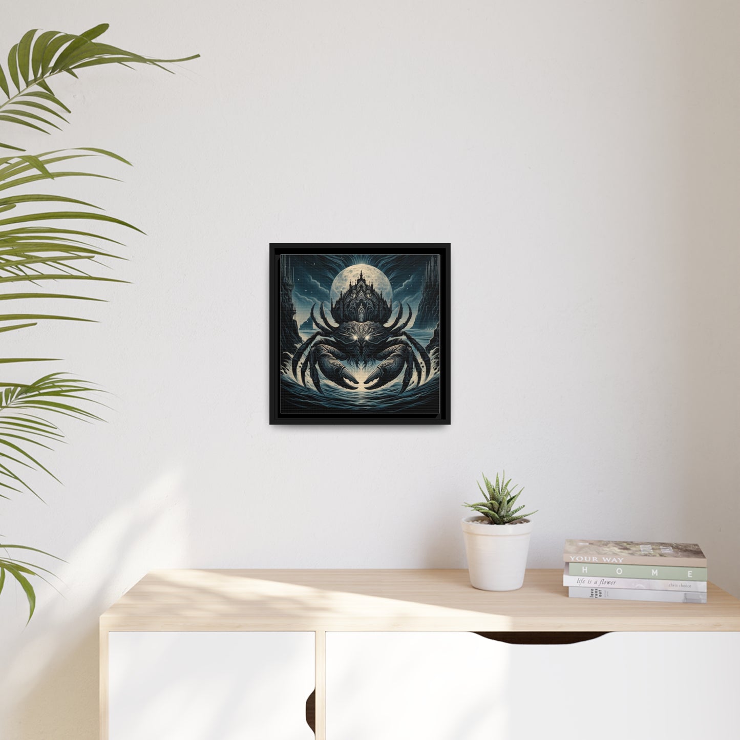 ZODIAC SIGN Matte Canvas, Black Frame