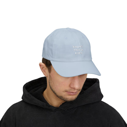 Classic Cap Enjoy Your Life White