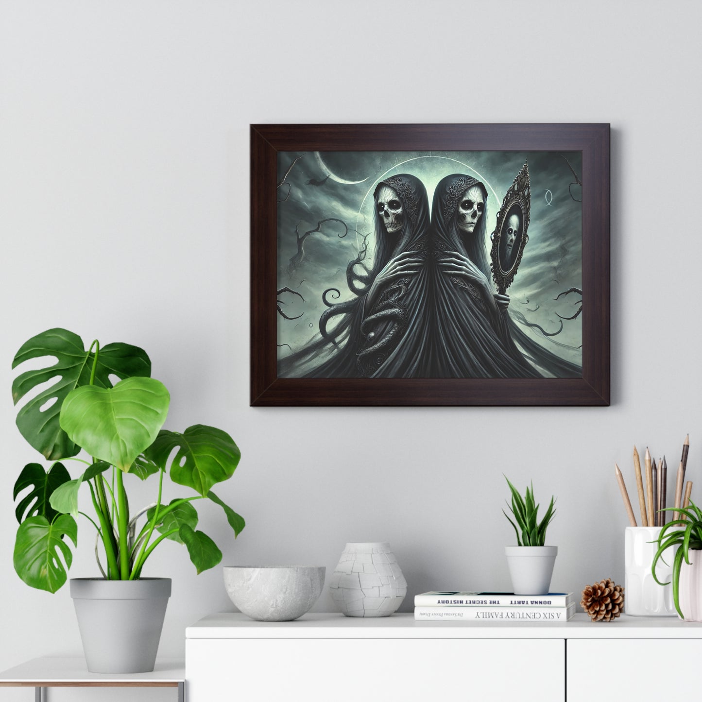 Happy Halloween Framed Horizontal Poster Gemini