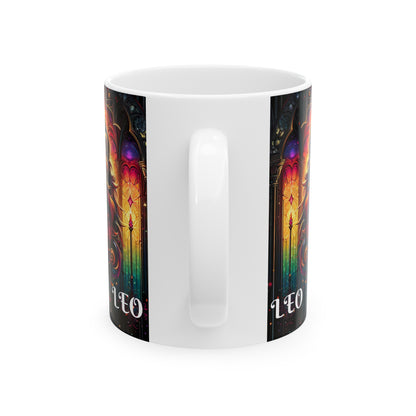LEO Ceramic Mug, (11oz, 15oz)