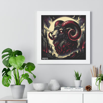 ARIES Framed Vertical Poster