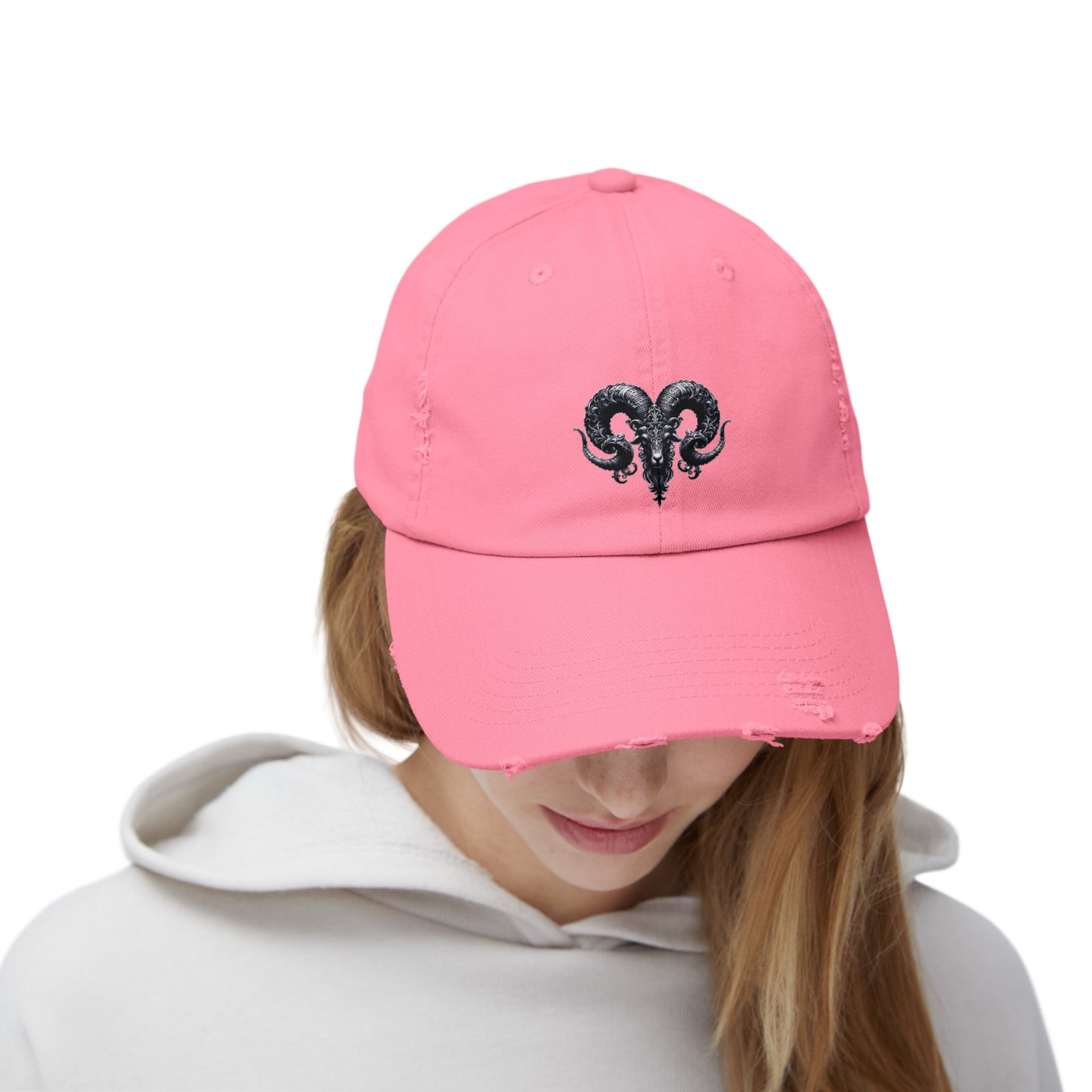 ARIES Unisex Distressed Cap