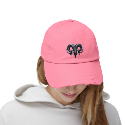 ARIES Unisex Distressed Cap