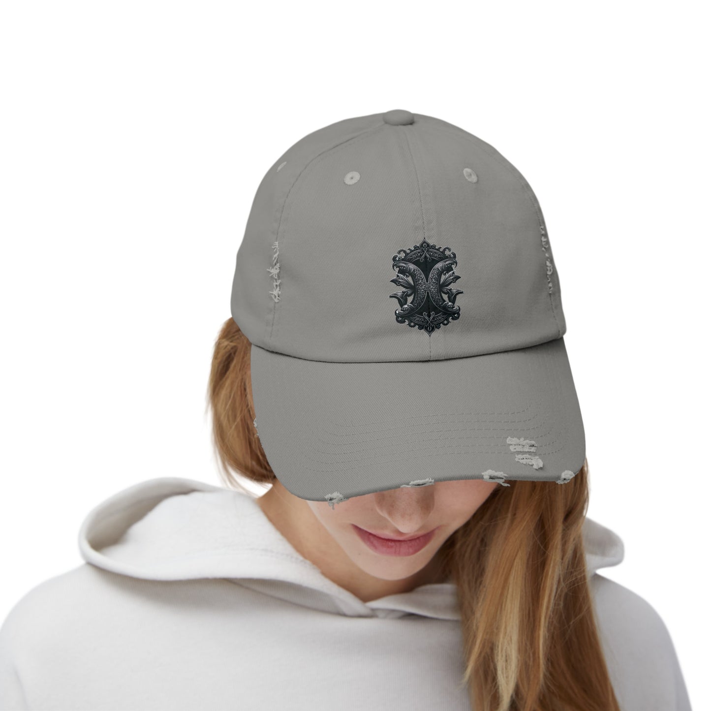 PISCES Unisex Distressed Cap