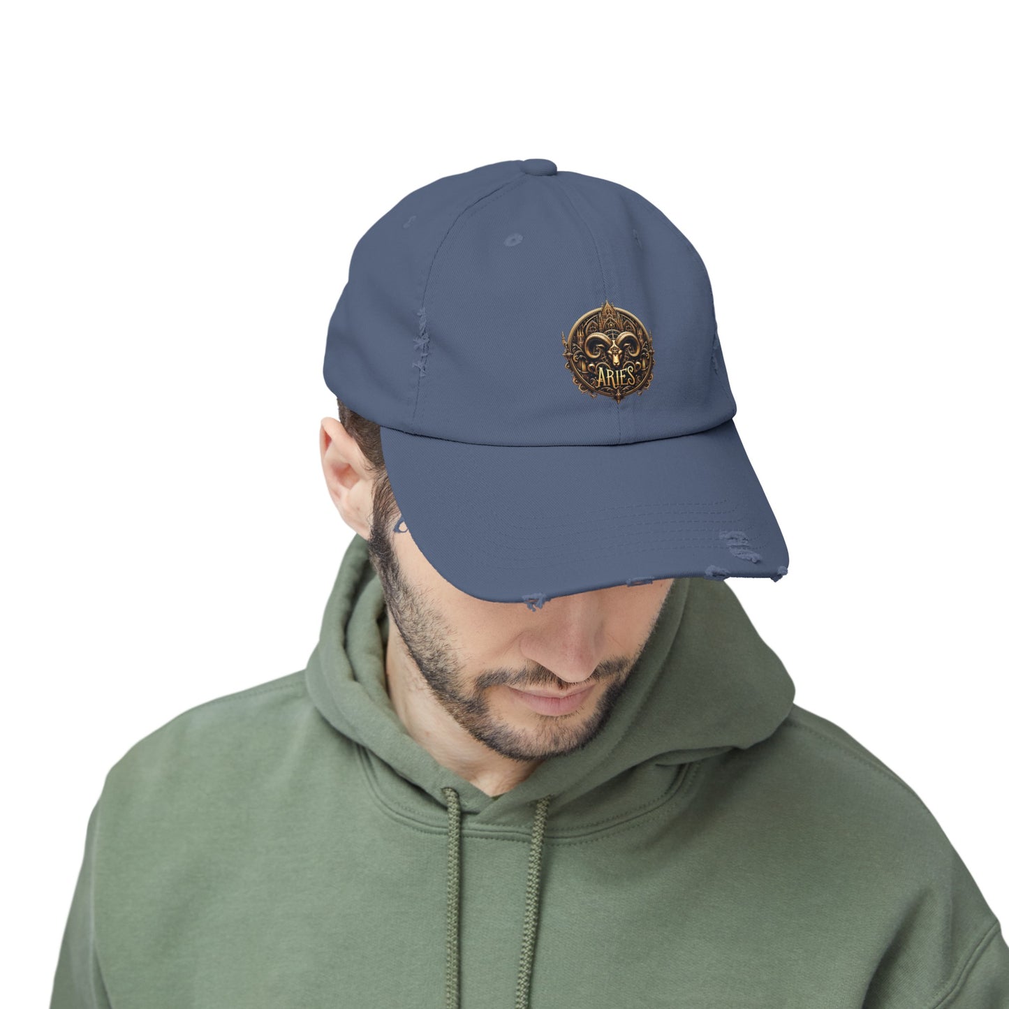 ARIES Unisex Distressed Cap