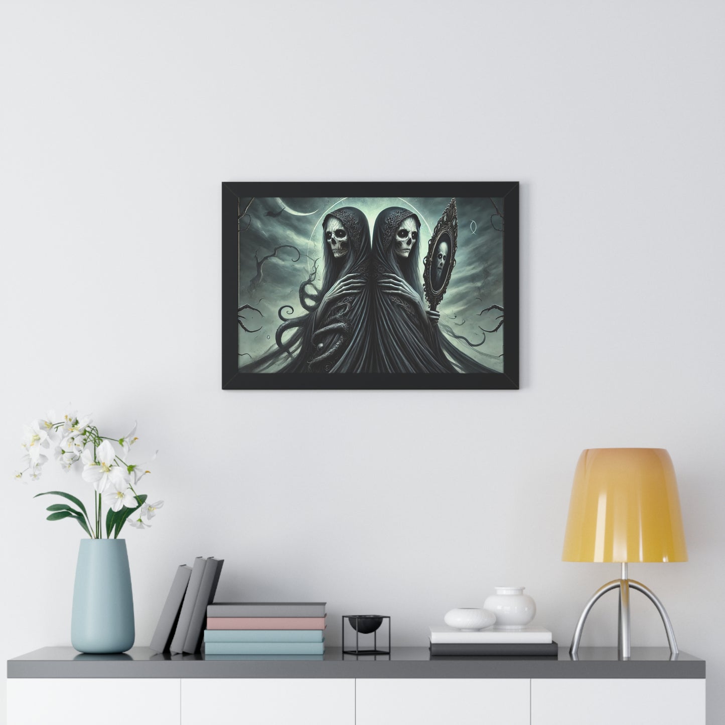 Happy Halloween Framed Horizontal Poster Gemini