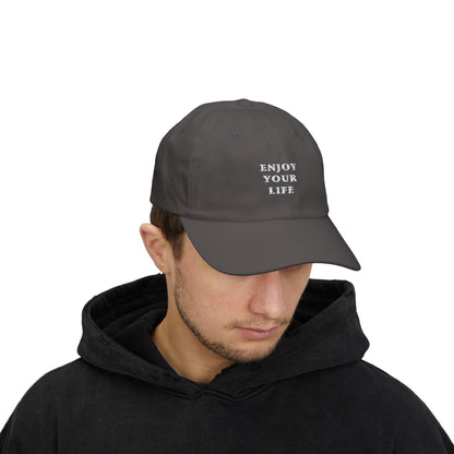 Classic Cap Enjoy Your Life White