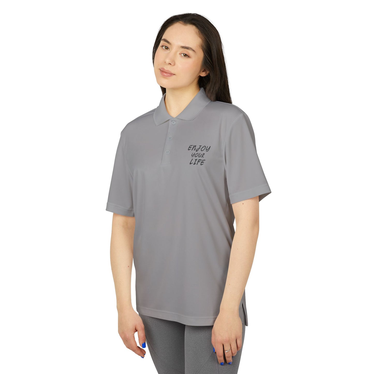 adidas Unisex Performance Polo ENJOY YOUR LIFE