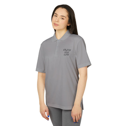 adidas Unisex Performance Polo ENJOY YOUR LIFE
