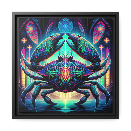 ZODIAC SIGN Matte Canvas, Black Frame