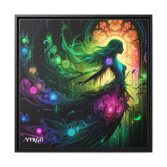 VIRGO Matte Canvas, Black Frame