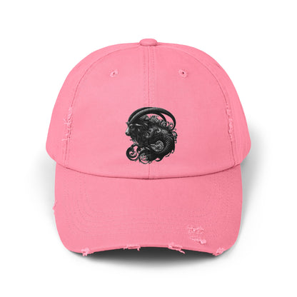 CAPRICORN Unisex Distressed Cap
