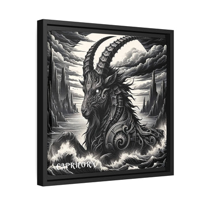 CAPRICORN Matte Canvas, Black Frame