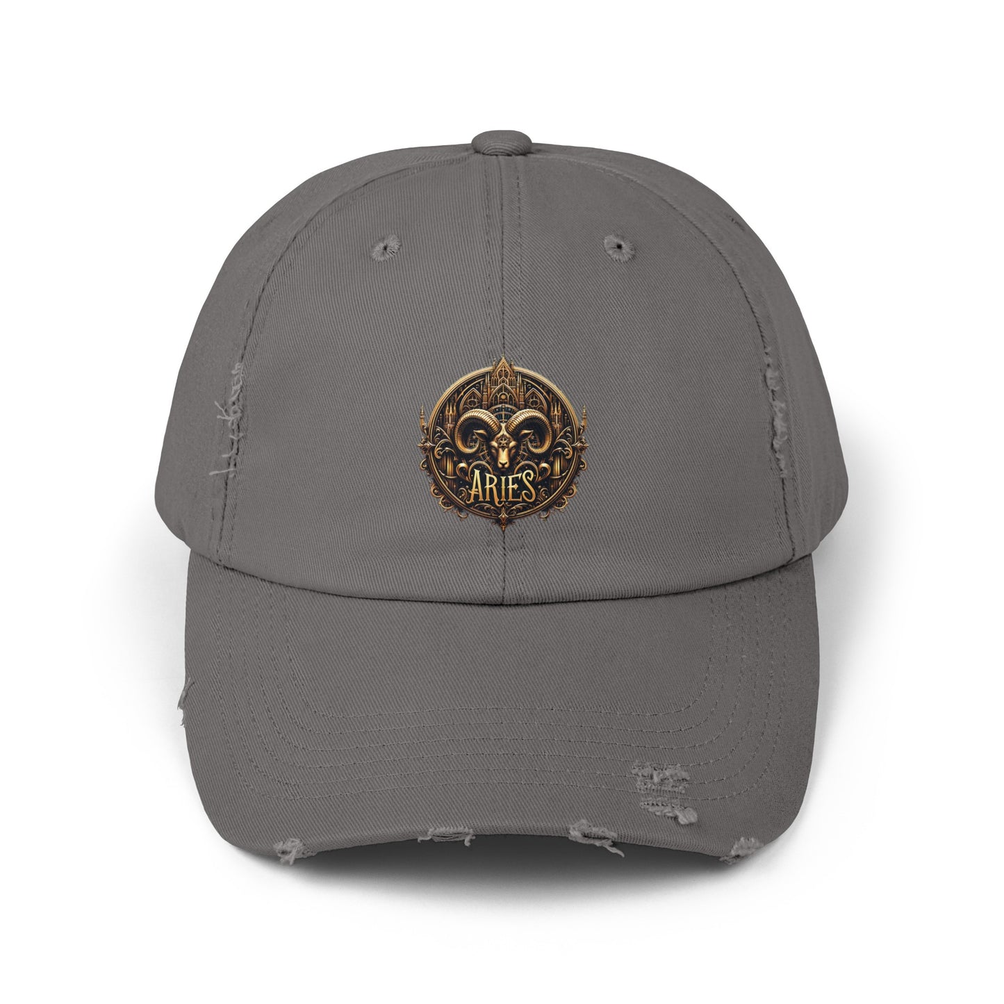 ARIES Unisex Distressed Cap