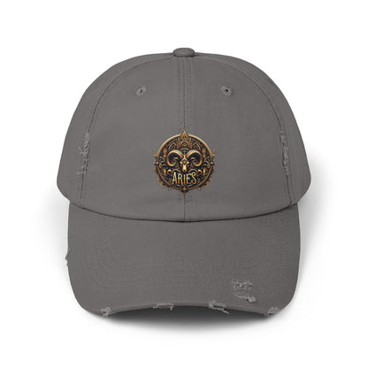 ARIES Unisex Distressed Cap