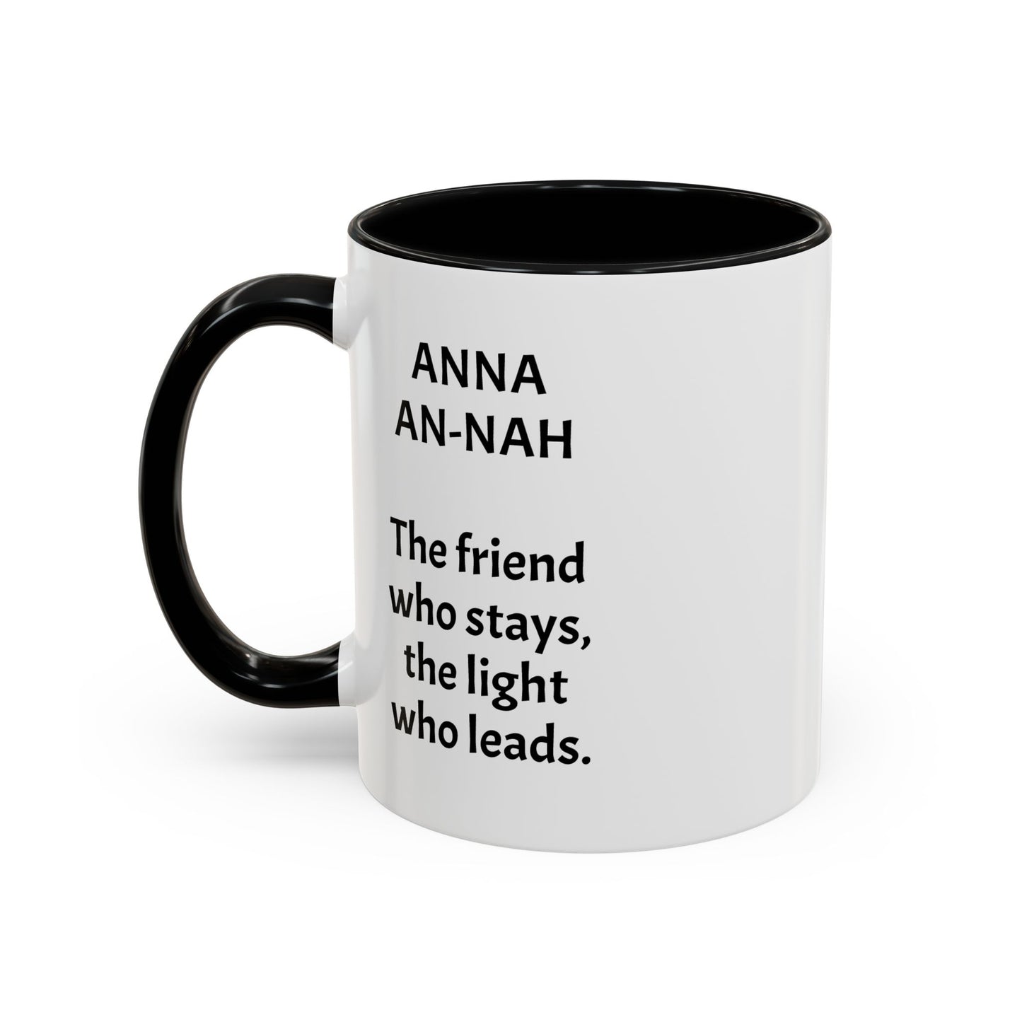 Mystical ANNA Name Mug – Witchy Quote Mugs – “She Walks Between Worlds” & “The Friend Who Stays”