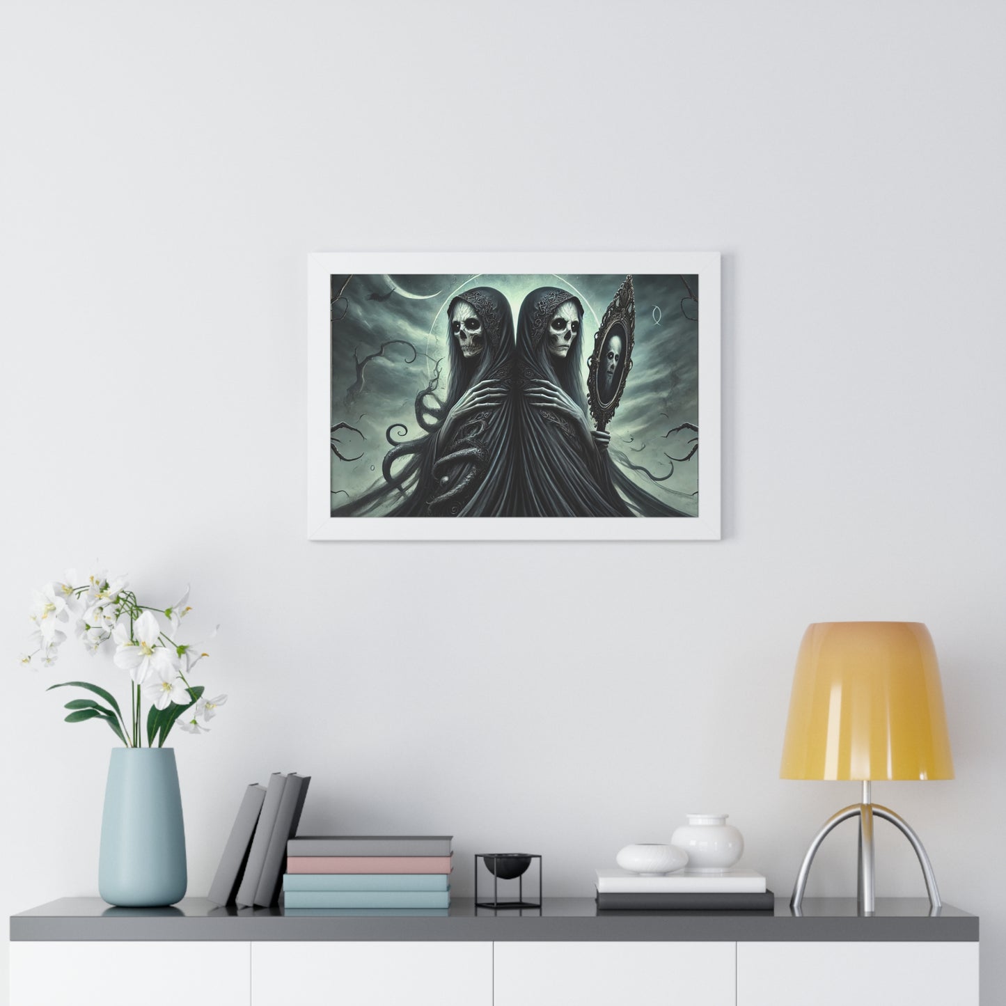 Happy Halloween Framed Horizontal Poster Gemini