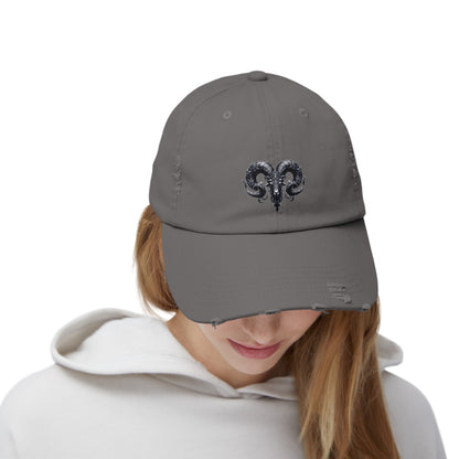 ARIES Unisex Distressed Cap