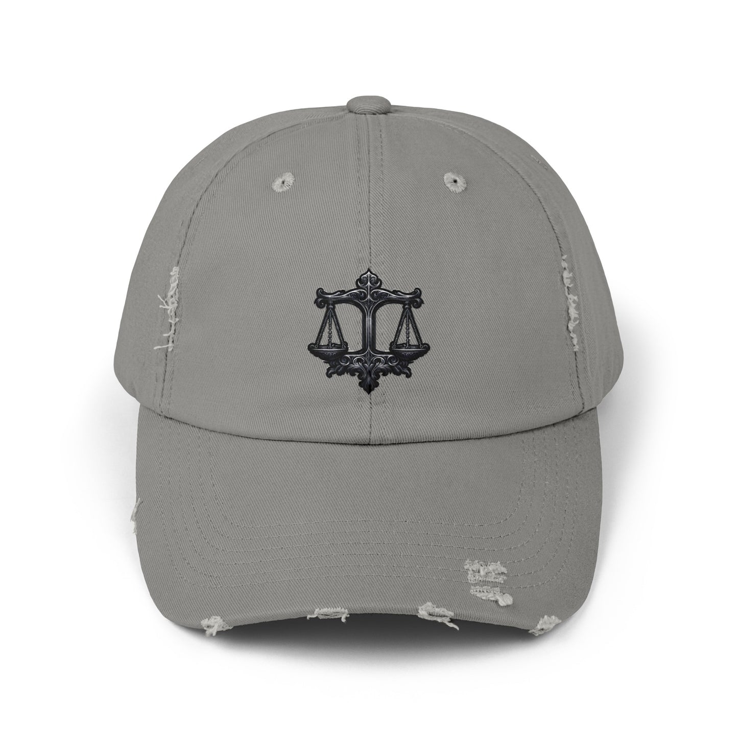 LIBRA Unisex Distressed Cap