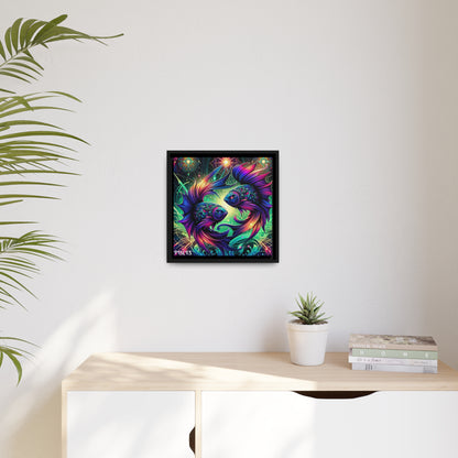 PISCES Matte Canvas, Black Frame