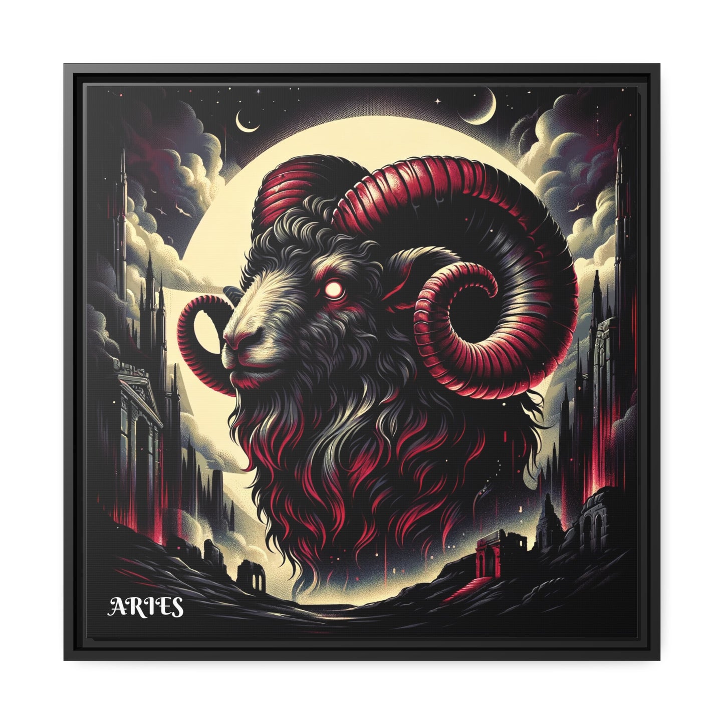 ARIES Matte Canvas, Black Frame