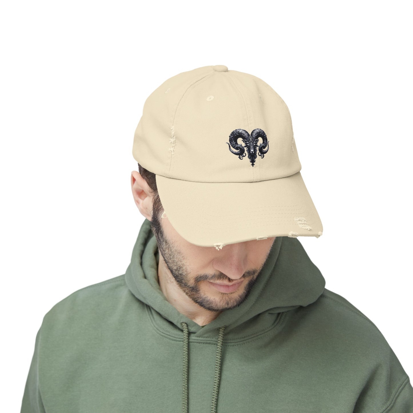 ARIES Unisex Distressed Cap