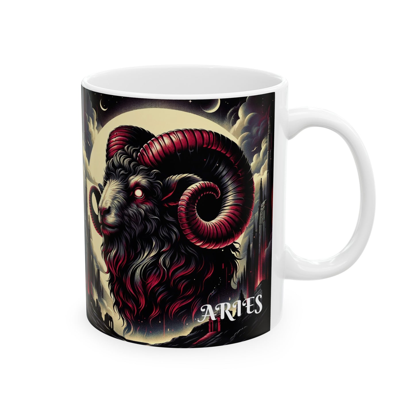 ARIES GOTHIC Ceramic Mug, (11oz, 15oz)