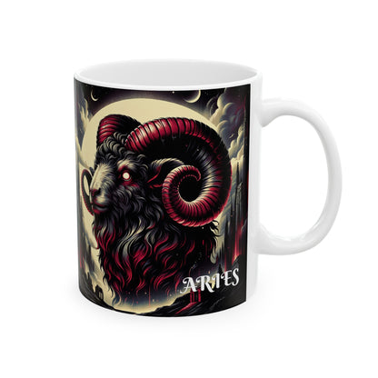 ARIES GOTHIC Ceramic Mug, (11oz, 15oz)
