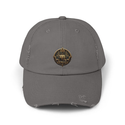 VIRGO Unisex Distressed Cap