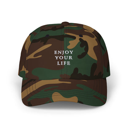 Classic Cap Enjoy Your Life White