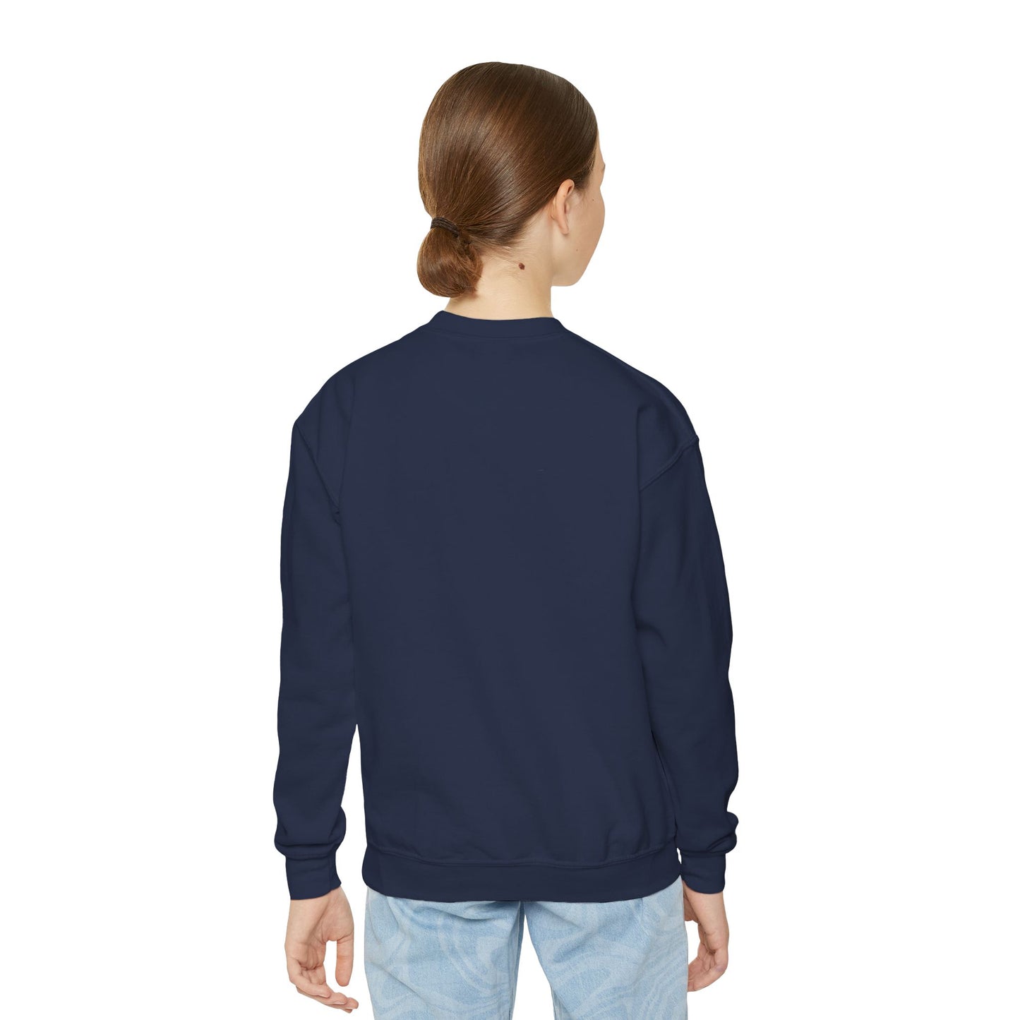Youth Crewneck Sweatshirt Enjoy Your Life white