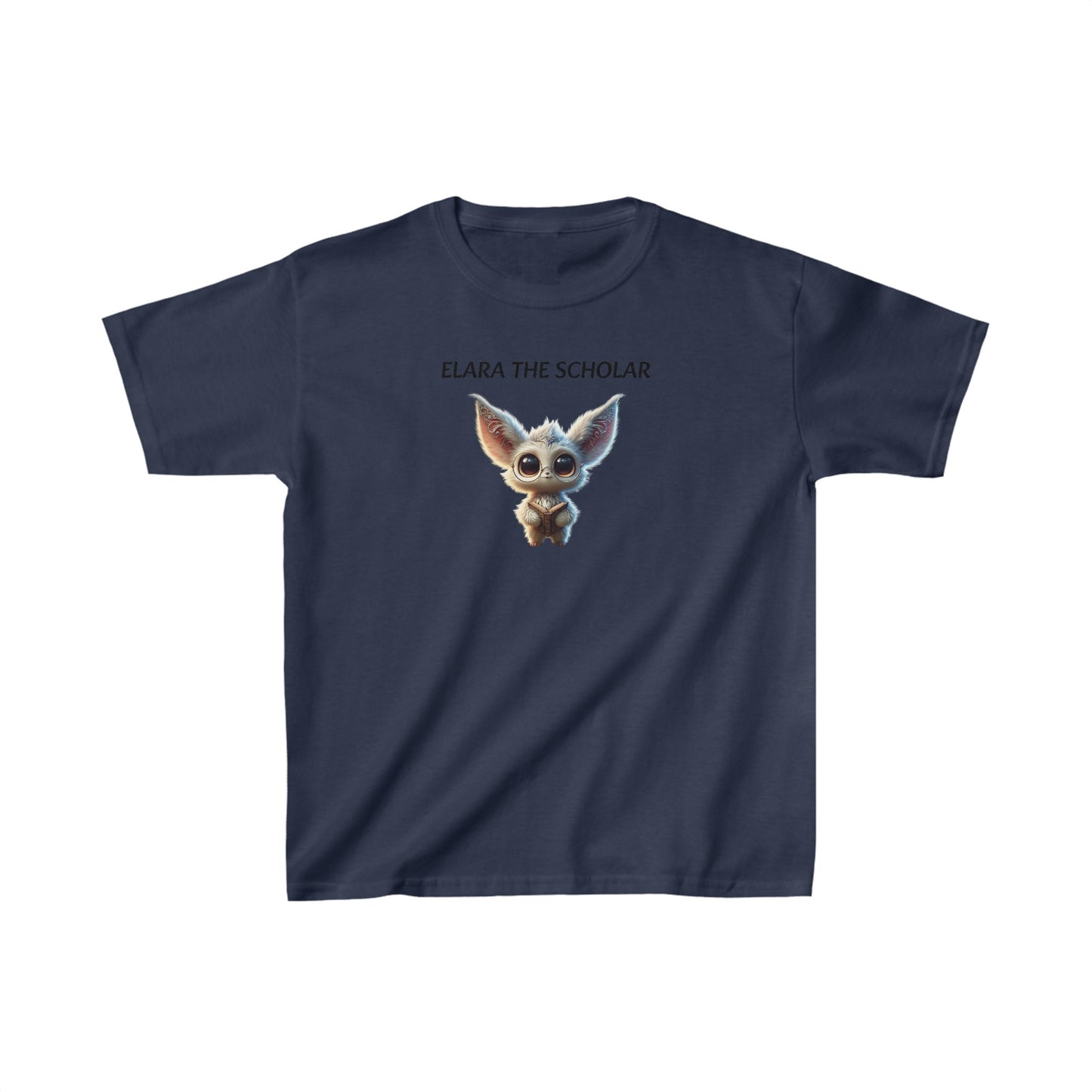 Kids Heavy Cotton™ Tee - Elara the Scholar