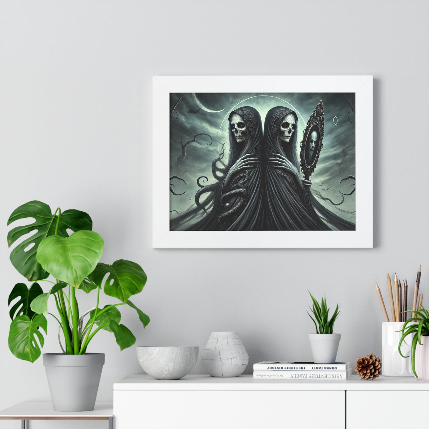 Happy Halloween Framed Horizontal Poster Gemini