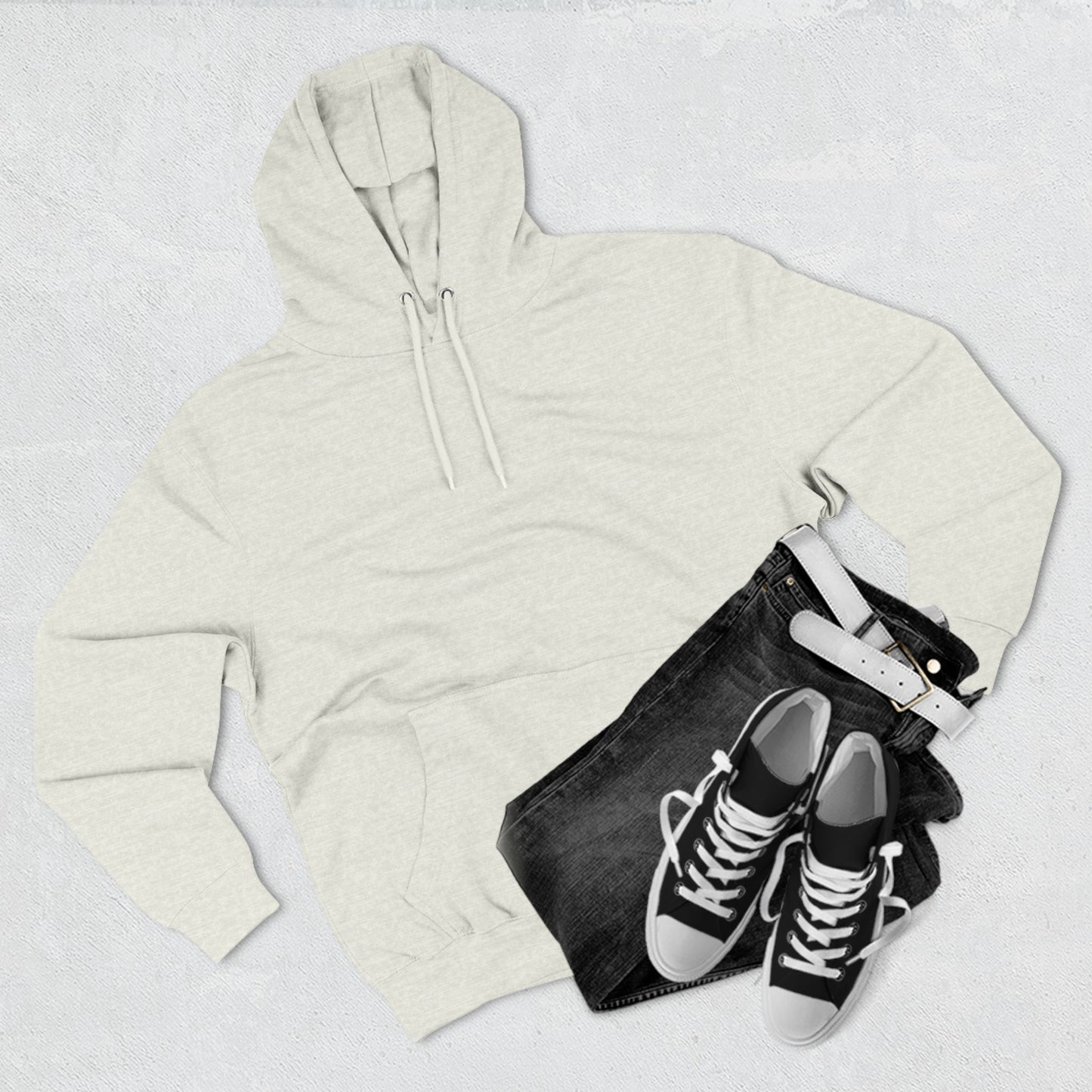 Three-Panel Fleece Hoodie ENJOY YOUR LIFE
