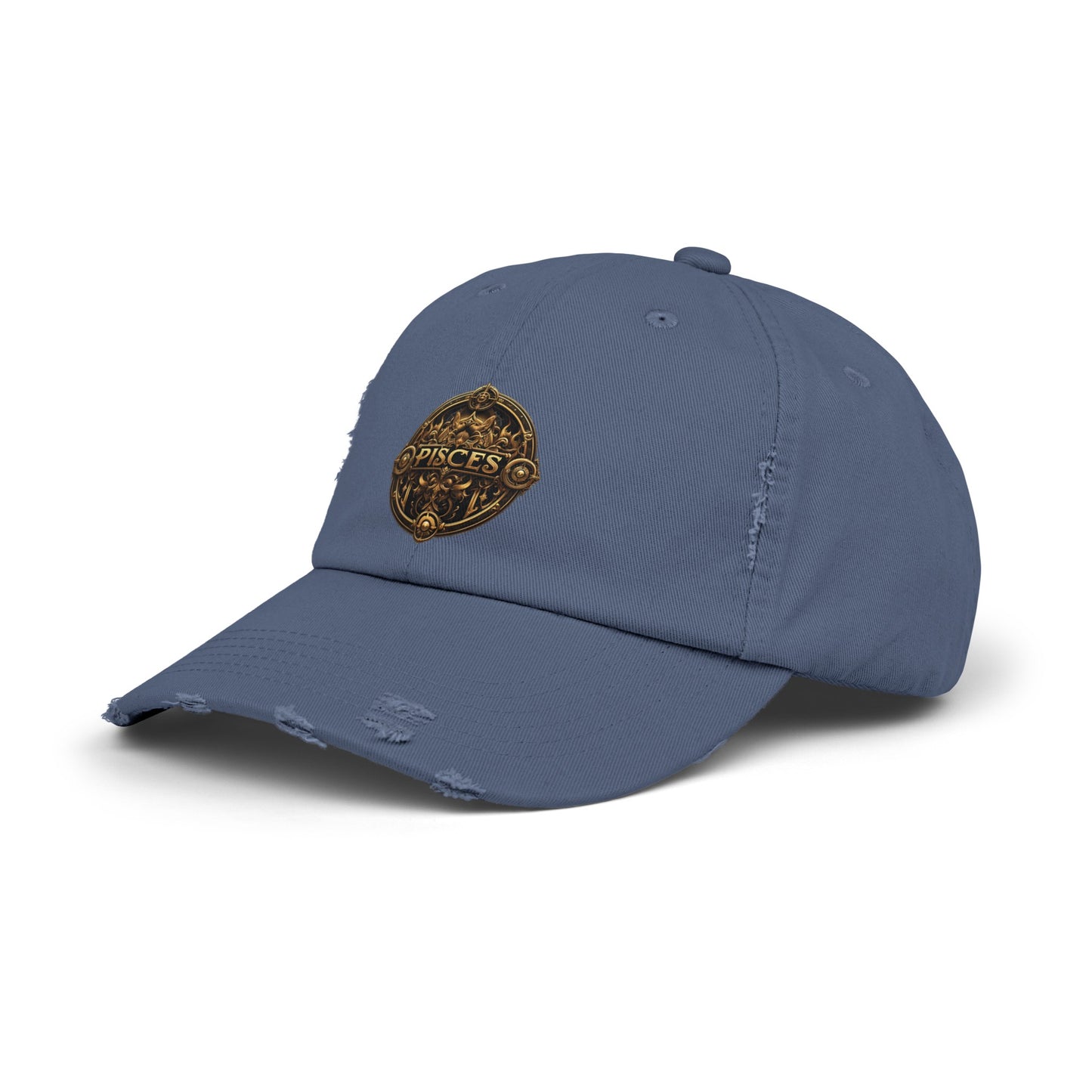 PISCES Unisex Distressed Cap